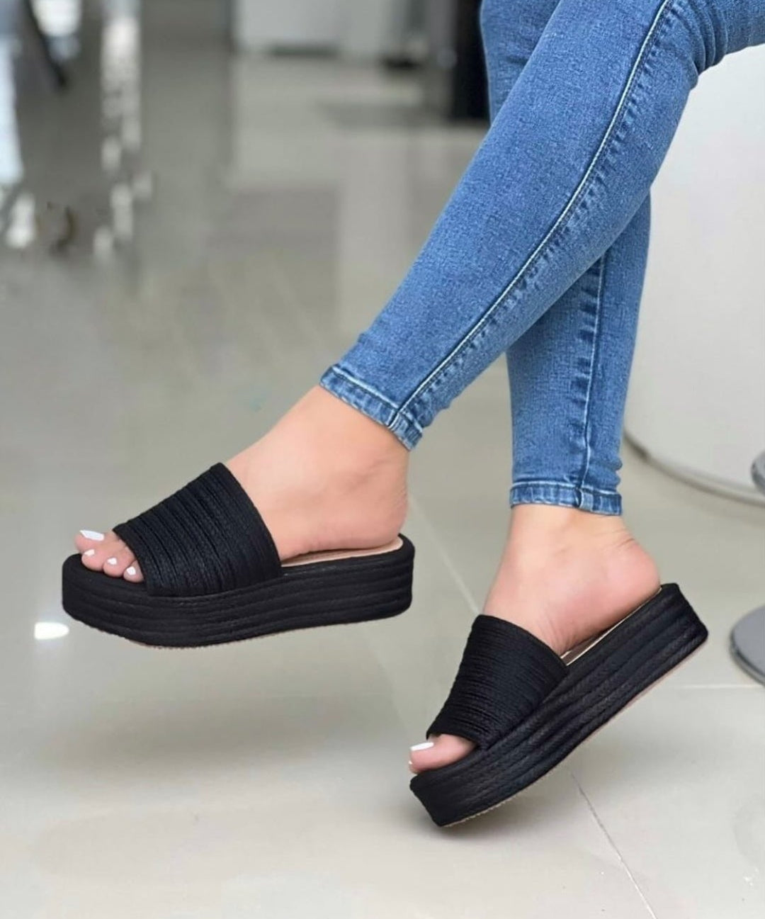 sandalia básica de yute - PAULETT SHOES